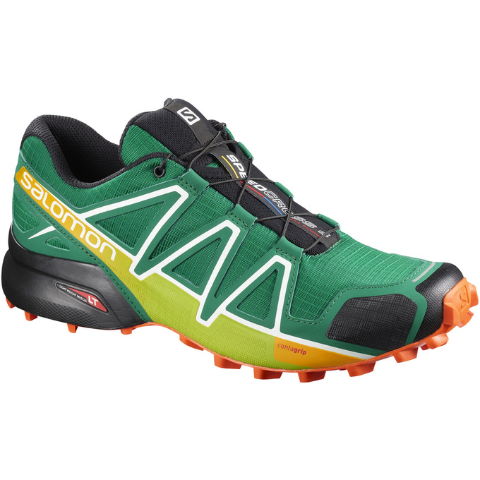 SALOMON SPEEDCROSS 4 Philippines - Men's Trail Running Shoes - Green | 192658-UHX